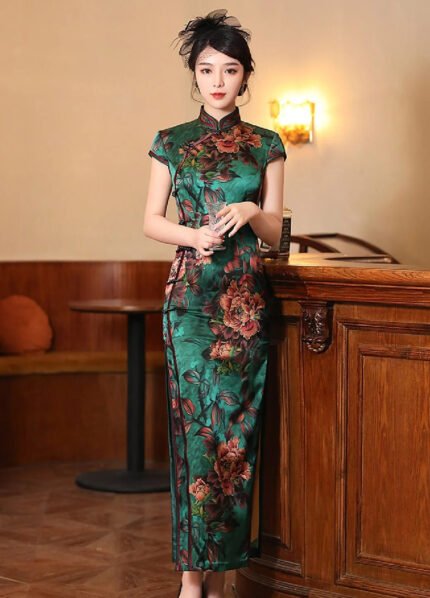 Traditional Chinese silk dress